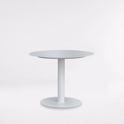 Κίνα All Aluminum Round Coffee Bar Table Of Aluminum + Teak Countertop Material προς πώληση