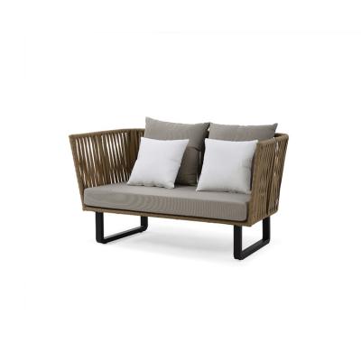 China Fabric Material PE Single Ratten Sofa For Leisure Facilities, Courtyard, Home Bar for sale