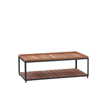 China Modern Design Garden Outdoor Furniture Rakawi Series Long Coffee Table Modern Luxury Coffee Table en venta