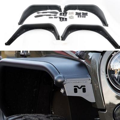 China M Steel Aluminum Fender Flares For Jeep JK Wrangler 2007-2017 for sale