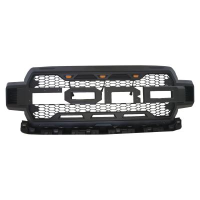 China Raptor Style Plastic Grill For Ford F-150 2018-2020 f150 Front Grill ABS With LED Lights for sale