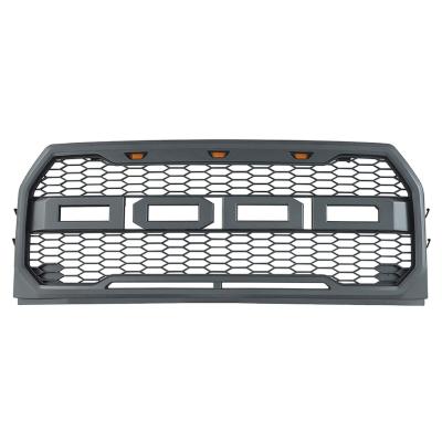 China ABS Plastic Raptor Grill For Ford F-150 Front Grille 2015-2017 With LED Lights for sale