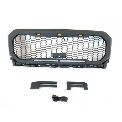 China Raptor Style Plastic Grill For 2021 Ford F150 Front Plastic Grill With LED Lights for sale