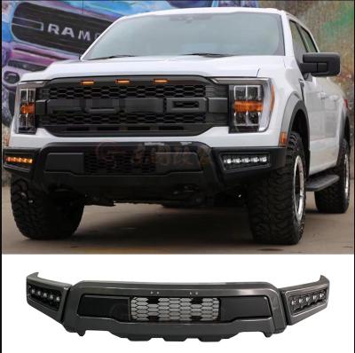 China Front Rear Steel Raptor Bumper Steel Bar With Light Fit For F150 2021-2022 Year for sale