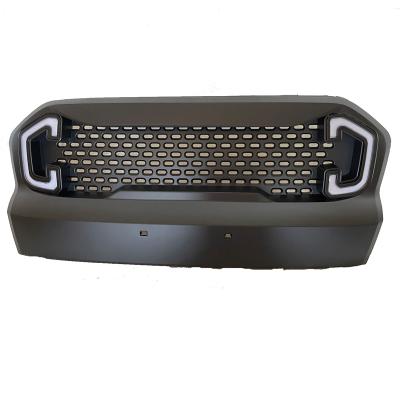 China Plastic Car Grille Fitted For Light Ford 16-18 Ranger T7 Widtrak Front Face Grille Black for sale