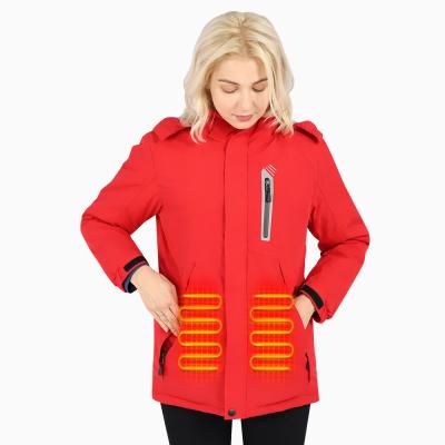 China Gepersonaliseerde Softshell Verwarmde winterkleding Elektrische batterij Verwarmde jachtjas met 7,4V batterij Te koop