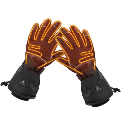 China 7.4V Lithium-ion Battery Operated Heated Winter Ski Gloves With 3 Level Temperature Control for sale