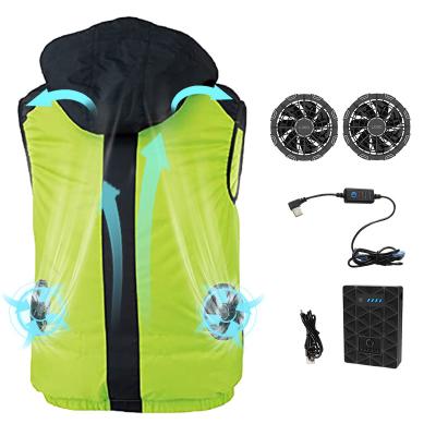 China Grey 3XL Aircon Clothes Sunscreen Air Conditioned Work Suit for sale