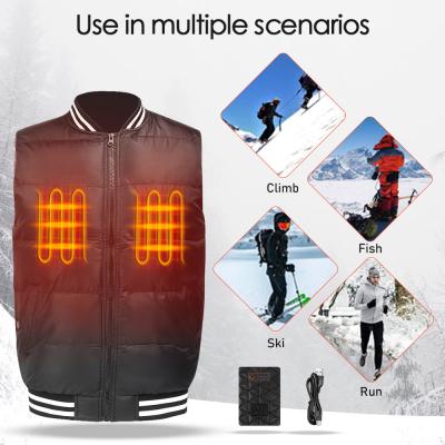 Chine Viable de chauffage en bas de la puissance passionnée extérieure du gilet 5V USB de gilet à vendre