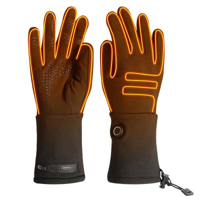 China De in het groot Dunste Verwarmde Winter Gloves de Elektrische Waterdichte Verwarmde Handschoenen van 7.4V met Vingertouch screen Te koop