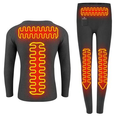 Chine Ensemble de sous-vêtements thermiques chauffés électriques Rechargeable Pour hommes voyage chauffé Pantalon et haut à vendre