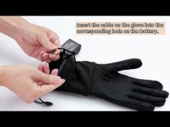 Thin Style Electric Thermal Heated Winter Gloves Outdoor Climbing Battery Operated Mittens