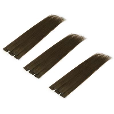 China Luxury Quality Remy Cuticle Aligned Tape Hair Extension Silky Straight Full Wave K.SWIGS for sale