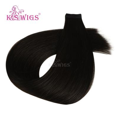 China K.S Silky Straight Wave WIGS Luxury Tape Hair Fullness Tape In Double Drown Inch Remy Tape Hair Extensions Hair 20 for sale