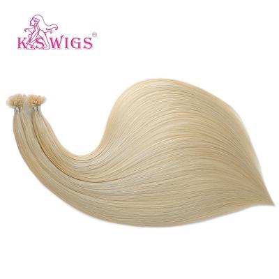 China Silky Straight Wave K.S WIGS Good Quality Cuticle Aligned Keratin Hair Extensions U Tip 28 Inch Double Drawn Tip Hair Extensions Nail for sale