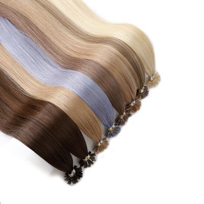 China Luxury Wave K.S Nail Tip Hair Extension Keratin Hair Extensions Silky Straight Pulled Tip Double U WIGS for sale