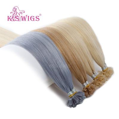 China Silky Straight Wave K.S WIGS Russian Hair Extensions Double Drawn U Tip 28 Inch Light Color Cuticle Aligned Hair for sale