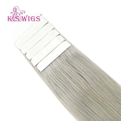 China Silky Straight Wave K.S WIGS Tape Double Drawn Hair Tape Hair Extensions 16 Inch Indian Hair Extensions Adhesive Tape In Extensions for sale