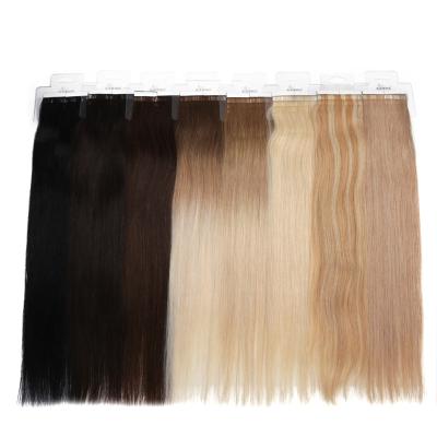 China K.SWIGS 100% Silky Straight Wave Tape In Hair Extensions Straight Seamless Tape On Hair Extension 16Inch for sale