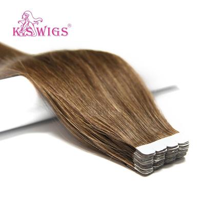 China Silky Straight Wave K.S WIGS 12 Inch Mini Bopp Tape Slitting Machine Tape In Hair Extensions Tape Hair for sale