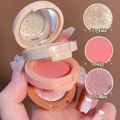 China Wholesale Matte Shimmer Private Label Face Blusher Palette OEM Waterproof Blusher Make Your Own Logo Blush Makeup for sale