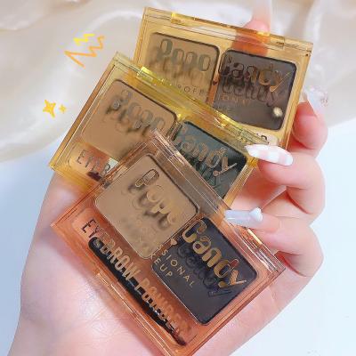 China Brow Palette Private Label Waterproof Wholesale Eyebrow Powder Waterproof 2in1 Eyebrow Powder for sale