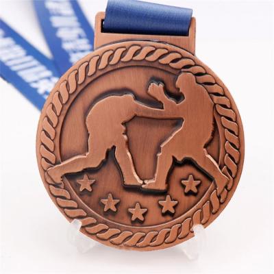 China Custom Diqutese Soccer Baseball Soccer Medal Award Custom 3d Metal Sports Medals and Ribbons for sale