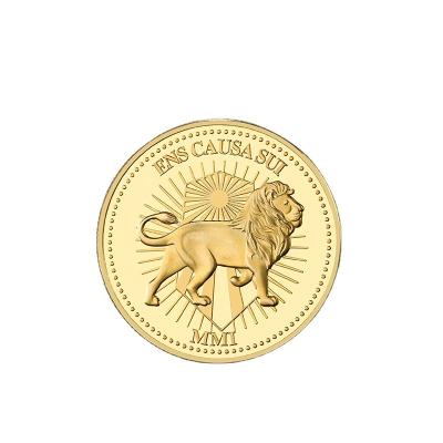 China Customized Europe Size 3D Promotional Custom Design Brass Gold Coins for sale