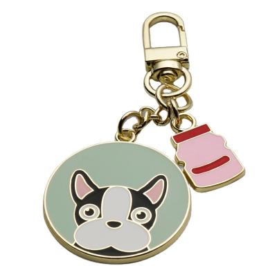 China Europe direct sales original custom anime metal key chain,cute puppy animal key chain,custom logo name key chain for sale