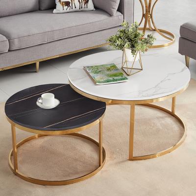 China Other Round Modern Coffee Table Tea Table Small Simple Light Luxury Stone Marble for sale