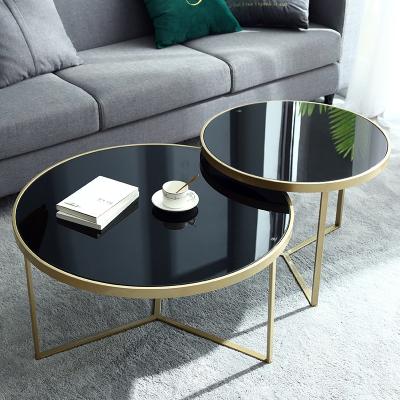 China Other Coffee Table Furniture Set Tempered Glass Tea Table Luxury Minimalist Small Table for sale