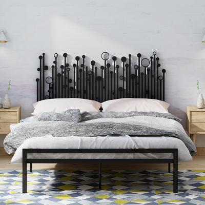 China Iron princess double bed iron princess bed frame normal (size) bed Nordic modern adjustable metal adult bed frame for sale