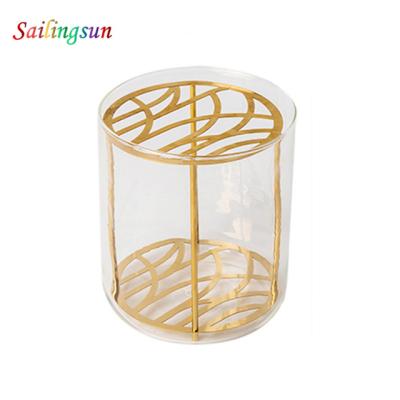 China Safe New Arrive Folder Design High Clear Food Grade Pyrex Glass Flower Pot for sale