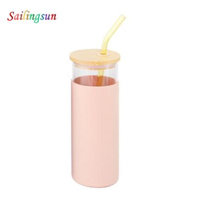 China Food Grade Safe Wholesale Handmade Pyrex Proof Glass Straw Beverage Coffee Beverage Thermo Mug for sale