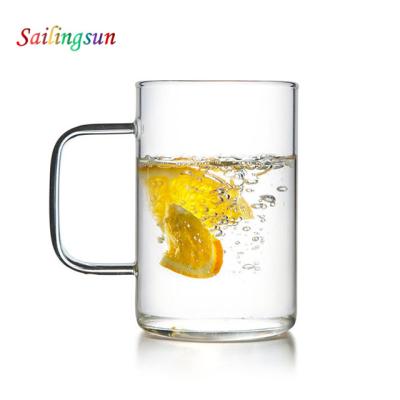 China Folder Safe Simple European Style Food Grade Borosilicate Glass Tea Thermo Coffee Mug for sale