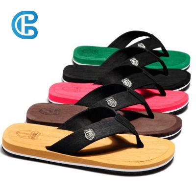 China Fashion Trend Barchon retail non slippers shoes men indoor and outdoor striped color flip-flops slippers low price men's shoes for sale