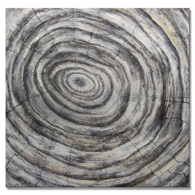 China Waterproof + Eco-friendly Hand Painted On Canvas Wall Painting Tree Ring Picture Grain Wall Arts Decor for sale