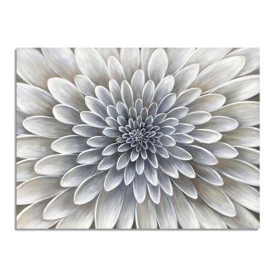 China Modern Canvas Large Wall Art Painting Daisy Flower Head Flower Painting Wall Artwork Design for sale