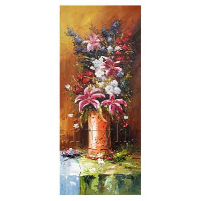 China Newest Modern Hand Painted Flower Vase Oil Painting Designs For Decoration Home for sale