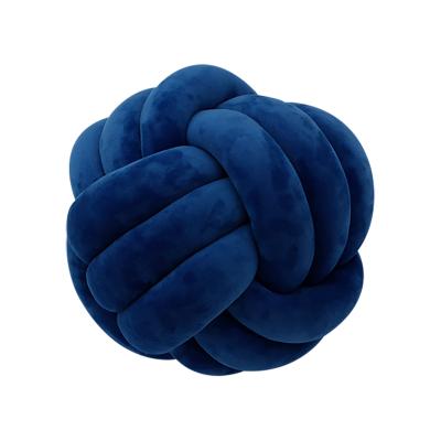 China Hot Sale Navy Blue Color Round Anti-pilling Cushions Home Decor Pillow Sofa Sleeping Pillow for sale