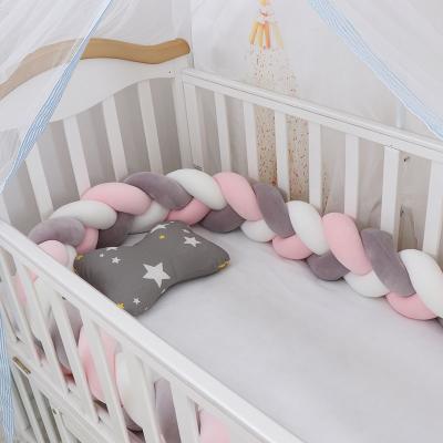 China Anti-pilling Baby Hutch Plush Crib Bumper Junior Infant Bed Safety Bedside Decor Padded for sale