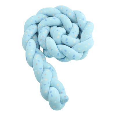 China 3M Length Plush Baby Knot New Color Anti-pilling Pillow 3Braids Crib Decor Crib Bumper Bumper for sale