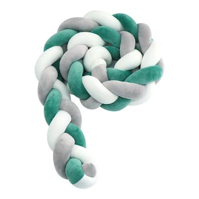 China 1M 2M 3M 4M Baby Braided Crib Decorative Bedding Knot Bumper Knot Anti-pilling Bumper Protect Head for sale