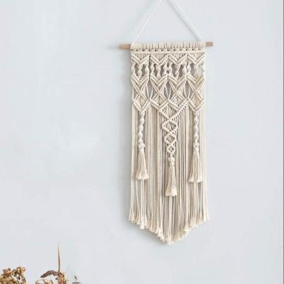 China Warm Macrame Woven Wall Hanging Bohemian Chic Geometric Art Room Decor Beautiful Apartment Dorm Boho Home Decoration from Europe Amazon for sale