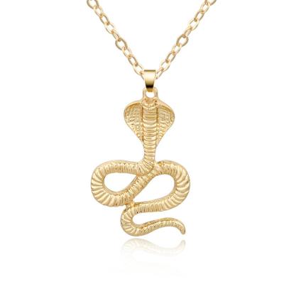 China Retro Fashion Punk Cool Wind Large Snake Pendant Necklace for sale