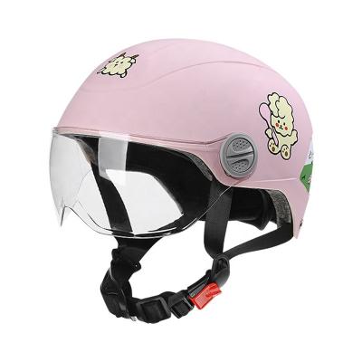 China Retro Cartoon BYB/288 Child Helmet Cute Children's Open Face Helmet Customizable Motorcycle Classics Wholesale High Quality for sale