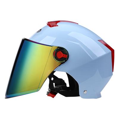 China Hot Selling ABS BYB/335 Motorcycle Helmet Open Face Helmet Open Proof Double Sun Visors Design for sale