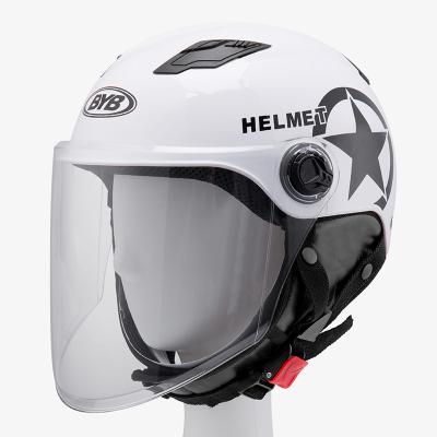 China Hot Sale BYB/255 2021 White Lightweight Electric Bike Four Seasons Universal Logo Helmet Star Drive OEM/ODM for sale