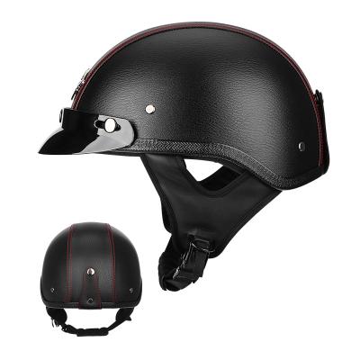 China Retro safety BYB/106 main protection helmet with sun visor helmet light fashion personality luxury motorcycle helmet for sale