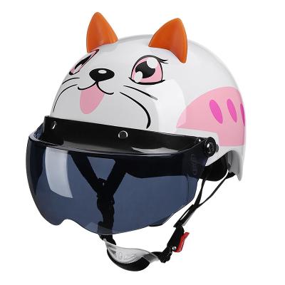 China BYB/X-866 Cascos Motocicleta Half Face Protection Safety Animal Helmets Motorcycle Electric Bike Head Helmets Cartoon Made In China for sale